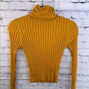 ✨ Zara Ribbed Turtleneck - Mustard Color, Size Small, New with Tag